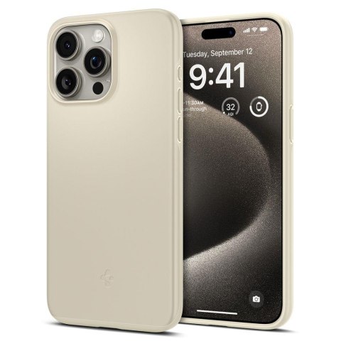 Etui ochronne do iPhone 15 Pro Max Thin Fit beżowe Etui ochronne do iPhone 15 Pro Max Thin Fit beżowe