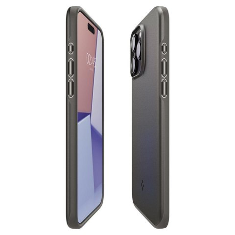 Etui ochronne do iPhone 15 Pro Max Thin Fit metaliczny szary Etui ochronne do iPhone 15 Pro Max Thin Fit metaliczny szary