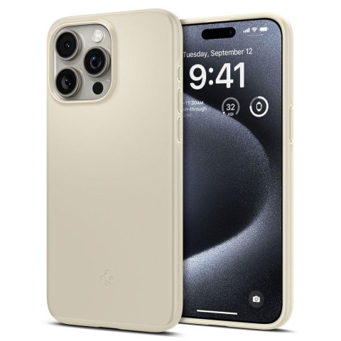 Etui ochronne do iPhone 15 Pro Thin Fit beżowe Etui ochronne do iPhone 15 Pro Thin Fit beżowe