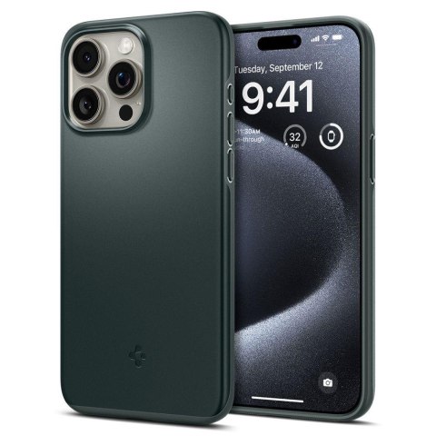 Etui ochronne do iPhone 15 Pro Thin Fit zielone Etui ochronne do iPhone 15 Pro Thin Fit zielone