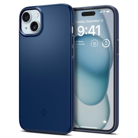 Etui ochronne do iPhone 15 Thin Fit niebieskie Etui ochronne do iPhone 15 Thin Fit niebieskie