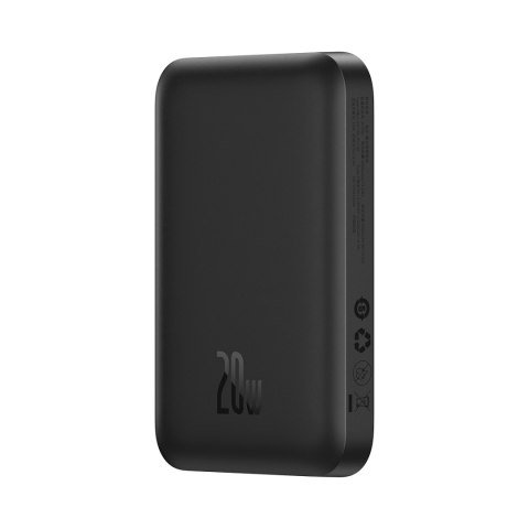 Powerbank z bezprzewodową ładowarką 20W z MagSafe i USB-C czarny