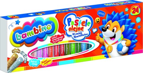 Pastele olejne kredki pastelowe Bambino 24 kolory Pastele olejne kredki pastelowe Bambino 24 kolory
