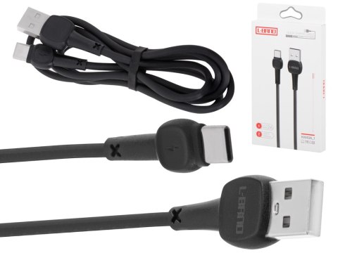 L-BRNO Kabel USB - USB typ-C szybkie ładowanie NB132 czarny L-BRNO Kabel USB - USB typ-C szybkie ładowanie NB132 czarny