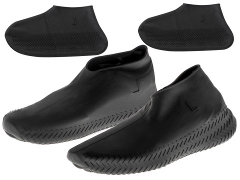 Ochraniacze na buty wodoodporne kalosze L czarne roz. 39-44 Ochraniacze na buty wodoodporne kalosze L czarne roz. 39-44