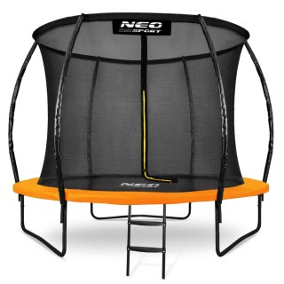 Trampolina ogrodowa profilowana 8ft/252cm z siatką wewnętrzną Neo-Sport + maszyna do baniek GRATIS