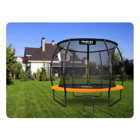 Trampolina ogrodowa profilowana 8ft/252cm z siatką wewnętrzną Neo-Sport + maszyna do baniek GRATIS