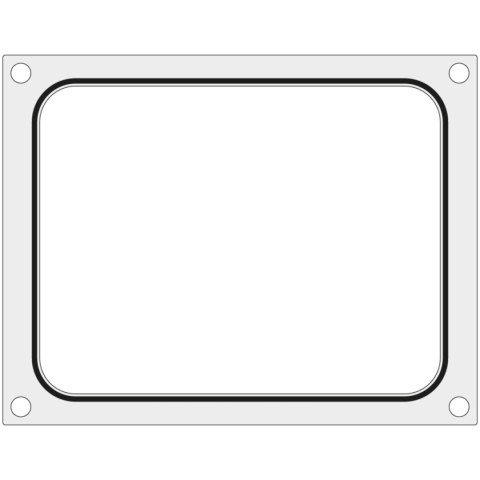 Matryca forma do zgrzewarki Hendi na tackę pojemnik bez podziału 227x178 mm - Hendi 805572 Matryca forma do zgrzewarki Hendi na tackę pojemnik bez podziału 227x178 mm - Hendi 805572