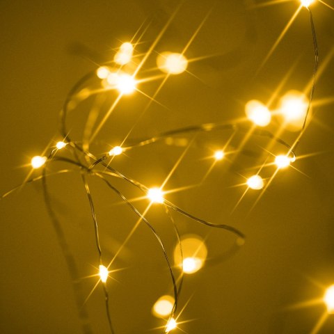 Lampki LED druciki dekoracyjne świąteczne choinkowe 10m 100LED ciepły biały