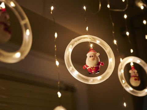 Kurtyna Led na okno girlanda gwiazdki świąteczna choinkowa 3 m 125 LED