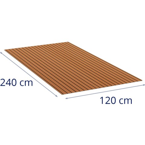 Mata podłogowa samoprzylepna antypoślizgowa do łodzi basenów 240 x 120 cm - brązowa Mata podłogowa samoprzylepna antypoślizgowa do łodzi basenów 240 x 120 cm - brązowa