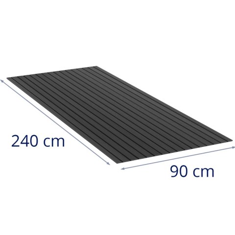 Mata podłogowa samoprzylepna antypoślizgowa do łodzi basenów 240 x 90 cm - antracyt Mata podłogowa samoprzylepna antypoślizgowa do łodzi basenów 240 x 90 cm - antracyt
