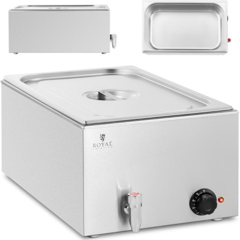 Bemar podgrzewacz elektryczny z kranem GN 1/1 600 W Bemar podgrzewacz elektryczny z kranem GN 1/1 600 W