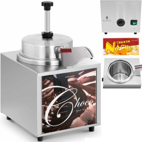 Podgrzewacz elektryczny do sosów czekolady z dozownikiem 4.5 l 500 W Podgrzewacz elektryczny do sosów czekolady z dozownikiem 4.5 l 500 W