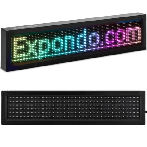 Wyświetlacz ekran reklamowy 96 x 16 kolorowe diody LED 67 x 19 cm Wyświetlacz ekran reklamowy 96 x 16 kolorowe diody LED 67 x 19 cm