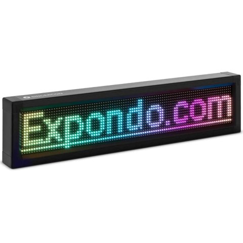 Wyświetlacz ekran reklamowy 96 x 16 kolorowe diody LED 67 x 19 cm Wyświetlacz ekran reklamowy 96 x 16 kolorowe diody LED 67 x 19 cm