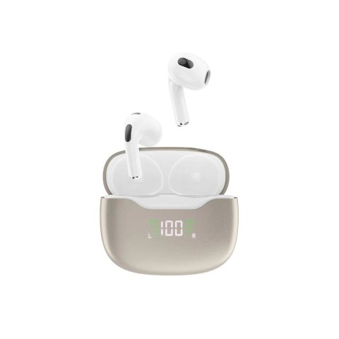 Słuchawki bezprzewodowe Bluetooth 5.1 TWS U15N LED białe Słuchawki bezprzewodowe Bluetooth 5.1 TWS U15N LED białe