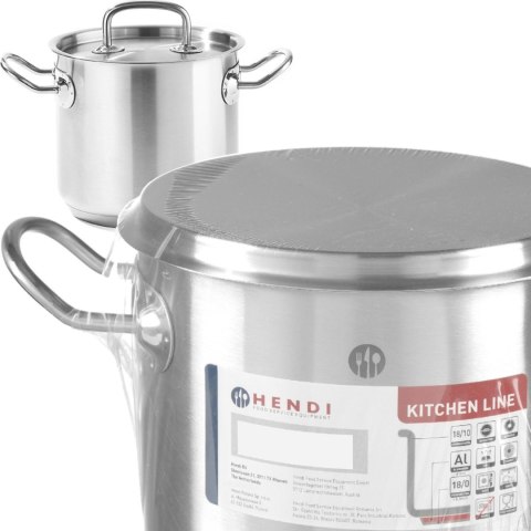 Garnek wysoki Kitchen Line z pokrywką 20 l śr. 320 x 270 h - Hendi 837603 Garnek wysoki Kitchen Line z pokrywką 20 l śr. 320 x 270 h - Hendi 837603