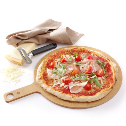 Deska łopatka do pizzy do serwowania krojenia okrągła śr. 254 mm - Hendi 505526 Deska łopatka do pizzy do serwowania krojenia okrągła śr. 254 mm - Hendi 505526