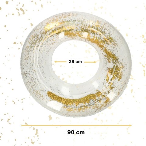 Kółko do pływania koło dmuchane brokat XXL 90cm max 60kg Kółko do pływania koło dmuchane brokat XXL 90cm max 60kg