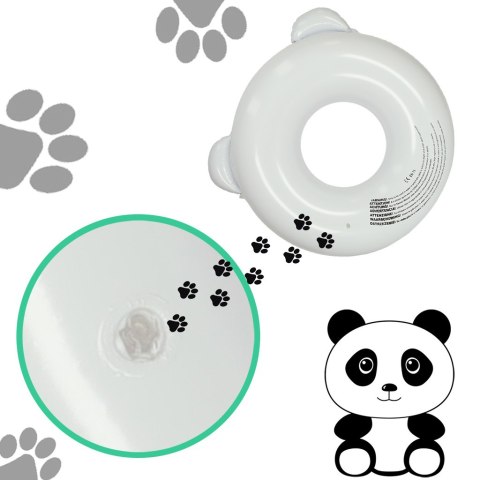 Kółko do pływania koło dmuchane kółko plażowe panda 80cm max 60kg