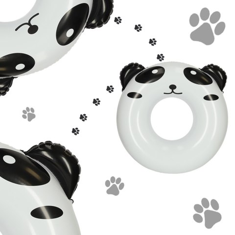 Kółko do pływania koło dmuchane kółko plażowe panda 80cm max 60kg