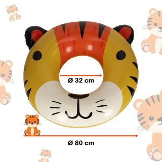 Kółko do pływania koło dmuchane kółko plażowe tygrysek 80cm max 60kg