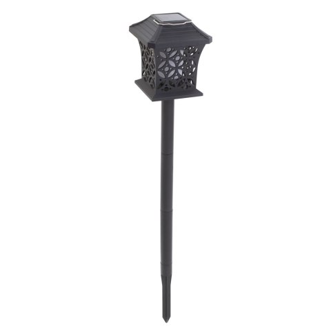 Lampa solarna ogrodowa ażurowa latarenka wisząca wbijana lampion 12 LED