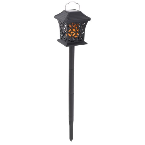 Lampa solarna ogrodowa ażurowa latarenka wisząca wbijana lampion 12 LED