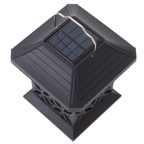 Lampa solarna ogrodowa ażurowa latarenka wisząca wbijana lampion 12 LED
