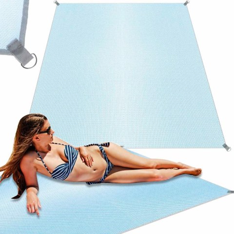 Mata plażowa koc na plażę sand free XXL 200x200cm Mata plażowa koc na plażę sand free XXL 200x200cm