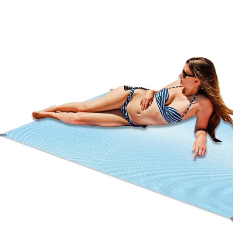 Mata plażowa koc na plażę sand free XXL 200x200cm Mata plażowa koc na plażę sand free XXL 200x200cm