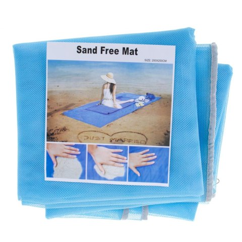 Mata plażowa koc na plażę sand free XXL 200x200cm Mata plażowa koc na plażę sand free XXL 200x200cm