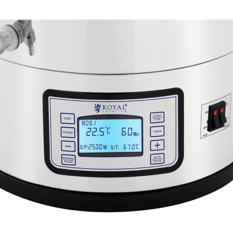 Kocioł warzelny do produkcji piwa z timerem profesjonalny ze stali nierdzewnej LCD 2500 W 30 l Kocioł warzelny do produkcji piwa z timerem profesjonalny ze stali nierdzewnej LCD 2500 W 30 l