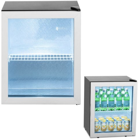 Lodówka na napoje witryna chłodnicza stal 54 l czarna Lodówka na napoje witryna chłodnicza stal 54 l czarna