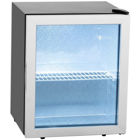 Lodówka na napoje witryna chłodnicza stal 54 l czarna Lodówka na napoje witryna chłodnicza stal 54 l czarna