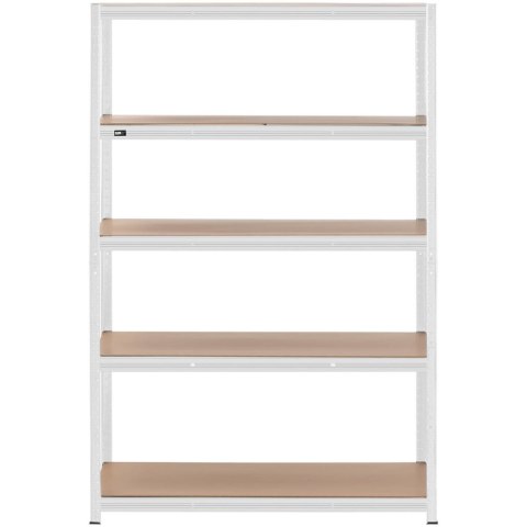 Regał magazynowy metalowy 5 półek 750 kg 120 x 60 x 180 cm szary