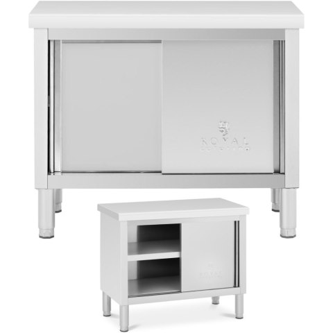 Stół gastronomiczny z szafką z drzwiami suwanymi STAL 100 x 50 cm do 330 kg Stół gastronomiczny z szafką z drzwiami suwanymi STAL 100 x 50 cm do 330 kg