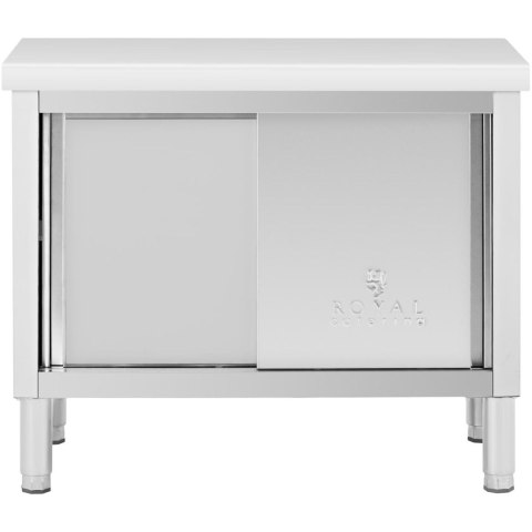 Stół gastronomiczny z szafką z drzwiami suwanymi STAL 100 x 50 cm do 330 kg Stół gastronomiczny z szafką z drzwiami suwanymi STAL 100 x 50 cm do 330 kg