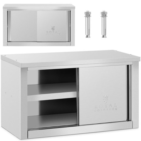 Szafa ścienna gastronomiczna z drzwiami przesuwanymi STAL 140 kg 90 x 40 x 50 cm Szafa ścienna gastronomiczna z drzwiami przesuwanymi STAL 140 kg 90 x 40 x 50 cm