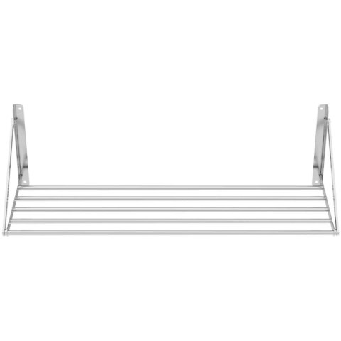 Półka ścienna wisząca stalowa nierdzewna składana 120 x 45cm Półka ścienna wisząca stalowa nierdzewna składana 120 x 45cm