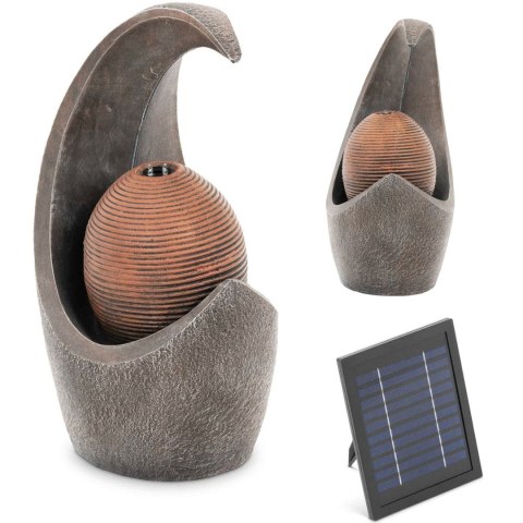 Fontanna kaskada ogrodowa solarna z oświetleniem LED kula pod falą 2 W Fontanna kaskada ogrodowa solarna z oświetleniem LED kula pod falą 2 W