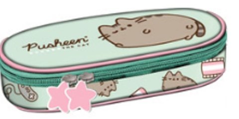 Piórnik szkolny jednokomorowy Pusheen miętowy Piórnik szkolny jednokomorowy Pusheen miętowy