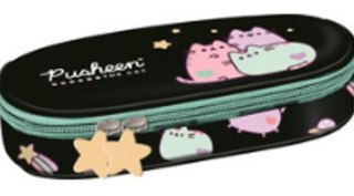 Piórnik szkolny jednokomorowy Pusheen czarny