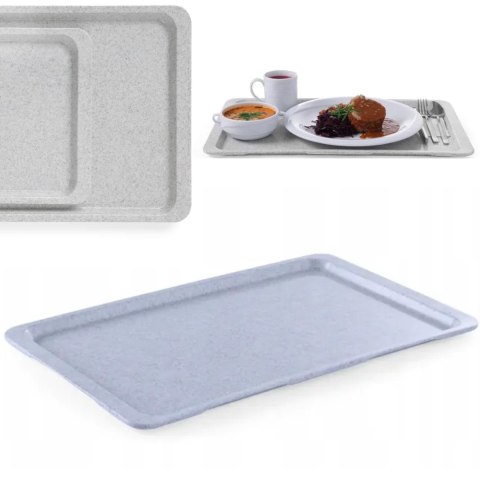 Taca poliestrowa gładka wzór granit 360 x 460 mm - Hendi 876527 Taca poliestrowa gładka wzór granit 360 x 460 mm - Hendi 876527