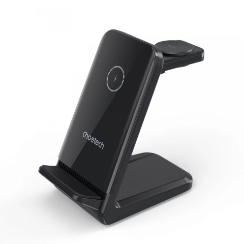 4w1 Stacja ładująca indukcyjna Qi 15W do smartfonów smartwatchów i słuchawek czarna 4w1 Stacja ładująca indukcyjna Qi 15W do smartfonów smartwatchów i słuchawek czarna