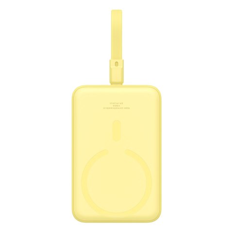 Mini Powerbank MagSafe 10000mAh 20W z kablem Lightning do iPhone 0.3m żółty
