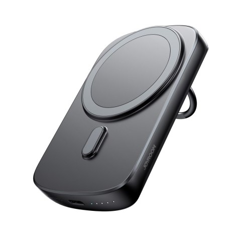 Powerbank bezprzewodowy 6000mAh 20W MagSafe z ringiem i podstawką czarny Powerbank bezprzewodowy 6000mAh 20W MagSafe z ringiem i podstawką czarny