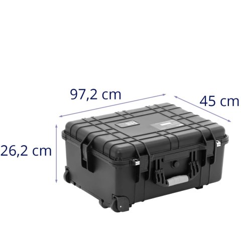 Walizka transportowa ochronna na kółkach z wysuwaną rączką 56 x 45.5 x 26.5 cm 46 l Walizka transportowa ochronna na kółkach z wysuwaną rączką 56 x 45.5 x 26.5 cm 46 l