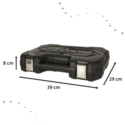 Klucze nasadowe walizka 1/2'' 1/4'' grzechotka zestaw 94el. KAFUWELL